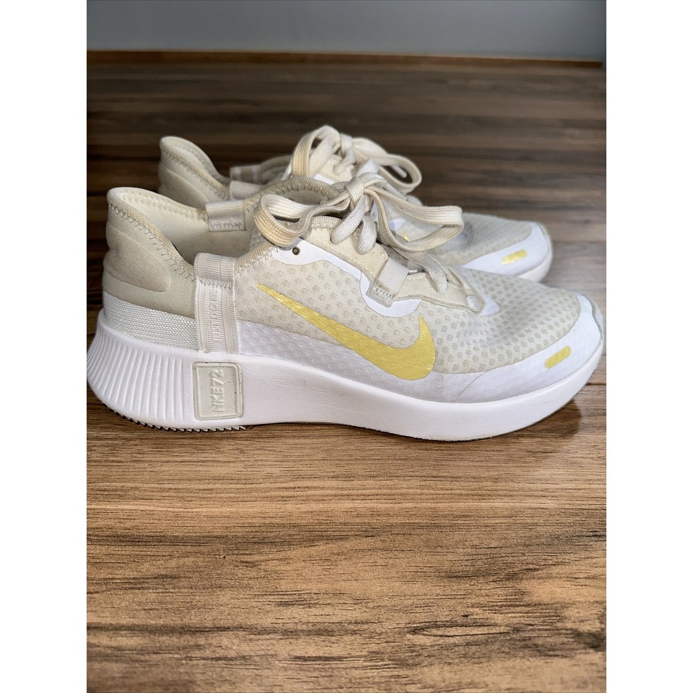 Size 10 - Nike Reposto White Saturn Gold Women